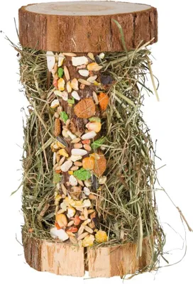 Produktbild von TRIXIE Holzturm mit Bergwiesenheu - diverse - 10 × 18 × 10 cm