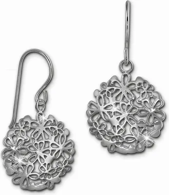 Produktbild von SilberDream Ohrhänger für Damen 925 Silber Blumemscheibe Ohrringe SDO469J