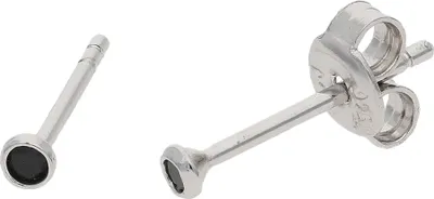 Produktbild von Ohrstecker Silber 925 Zirkonia schwarz JL10-06-2704 JuwelmaLux