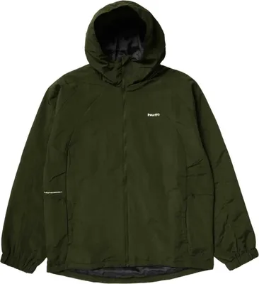 Produktbild von HUF Herren Set Shell technische Windjacke mit Kapuze grün L