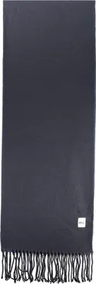 Produktbild von Eleganter blauer Herrenschal mit Kontrastdetails und Applikation