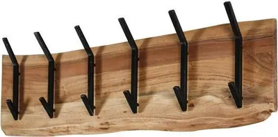 Produktbild von Hoyz – Edge-Garderobe mit 12 Haken – Grau – Wandgarderobe