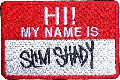 Produktbild von Eminem Slim Shady Name Badge Aufbügler