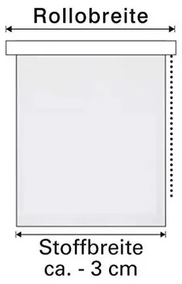 Produktbild von Gardinia Home Decor 12551, Manuell, Fest, Rollo, Weiß, Einfarbig, Polyester