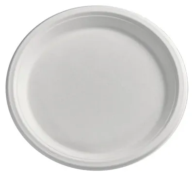 Zdjęcie produktu dla Talerz z trzciny cukrowej okrągły 26cm, 50szt