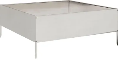 Produktbild von vidaXL Hochbeet 100x100x41 cm Edelstahl