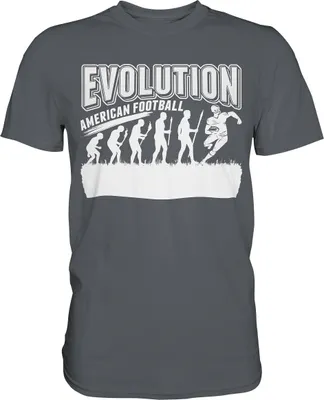 Produktbild von American Football Evolution T-Shirt – Dark Grey / M