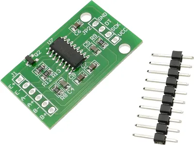 Produktbild von HX711 Wägezelle-Sensor 24-Bit | Präzisions-A/D-Modul mit Doppelkanal | Ideal für Robotik und industrielle Automatisierung, Kunststoff