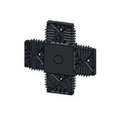 Immagine prodotto di Connettore a X in plastica, nero Sistema 20/60