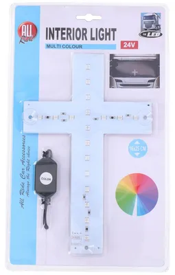 Produktbild von All Ride Innenbeleuchtung Kreuz Mehrfarbig 24V 18 LEDs
