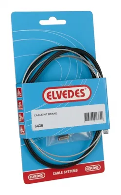 Produktbild von ELVEDES universal-Vorderradbremszugsatz 550/1250 mm schwarz