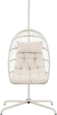 Obrázek produktu pro FURNLUX Venkovní závěsné křeslo Trezza Beige 75cm / Hlavní barva: béžová / Rozměry: 75 x 70 x 198 cm
