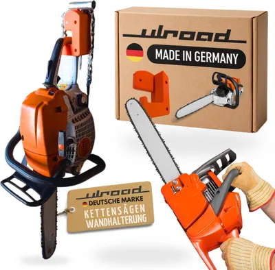 Produktbild von ULROAD Wandhalterung für Kettensäge I Kompatibel mit Stihl Dolmar I Sägeketten Halter Wand für Ketten Säge Halterung Motorsäge Motorsägenhalter