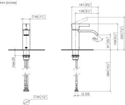 Produktbild von DORNBRACHT 33522671-19 Waschtisch-Einhandbatterie ohne