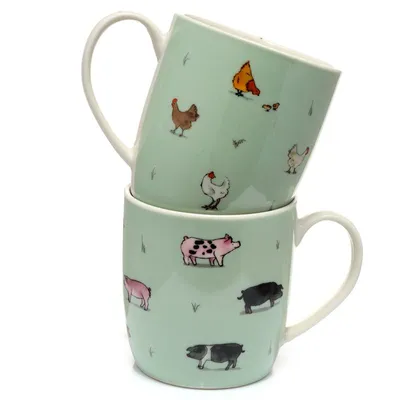 Produktbild von puckator Tasse Willow Farm Set 2er