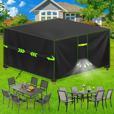 Productafbeelding van Elzusha - Waterdichte Tuinmeubelhoes van 420D Oxford voor Bescherming tegen Weersomstandigheden