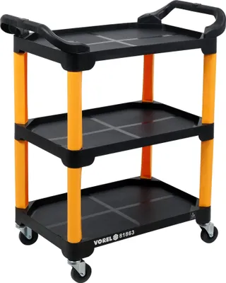Immagine prodotto di Carrello da officina 965 x 810 x 435 mm, fino a 120 kg, a 3 ripiani