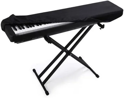 Immagine prodotto di Coperture protettive per pianoforti, adatte ai pianoforti digitali, nere, 98x42x19 cm
