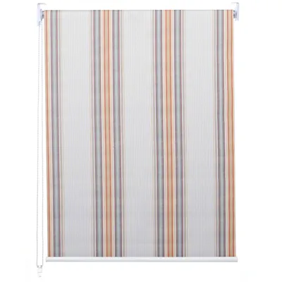 Produktbild von Rollo HWC-D52, Fensterrollo Seitenzugrollo Jalousie, 70x160cm Sonnenschutz Verdunkelung blickdicht grau/braun/orange