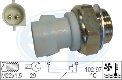 Produktbild von ERA 330185 Temperaturschalter Kühlerlüfter Thermoschalter für FORD FOCUS (DAW, DBW) FOCUS Kombi (DNW) FIESTA III (GFJ) FOCUS Stufenheck (DFW) SIERRA