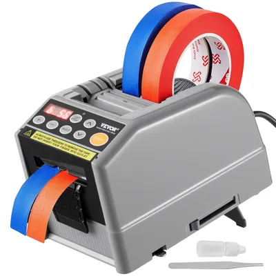 Produktbild von VEVOR Zcut-9 Automatischer Klebebandspender Elektrischer Klebebandschneider Verpackungsmaschine Klebeband Schneidemaschine 6-60mm Bandbreite, 60 mm