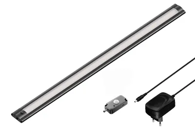 LED-Kastarmatuur SIRIS Schwarz Matt, 50 cm, 655 lm, Weiß