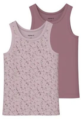Produktbild von NAME IT Nmftank Top 2P Violetflower Noos