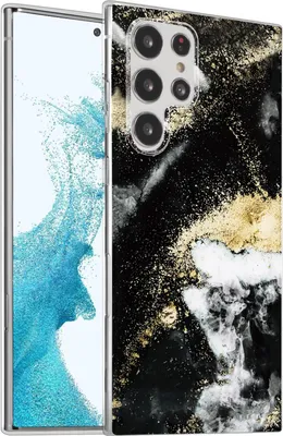 Produktbild von Hülle für Samsung Galaxy S22 Ultra Schutzhülle Marmor Motiv Handy Case Silikon Slim Cover