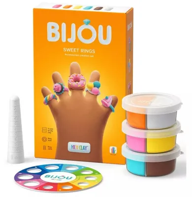 Imagen del producto de HEY CLAY Joyería de Plastilina - Anillos adorables