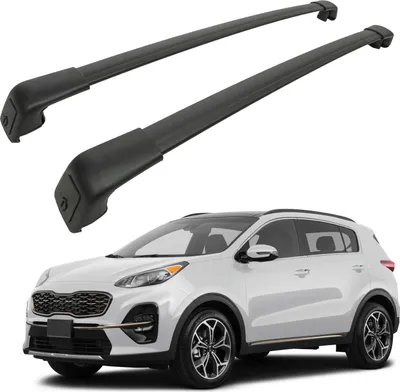 Produktbild von Dachträger Querstangen für Kia Sportage 2016-2021, OEM Stil Schwarz 2Tlg