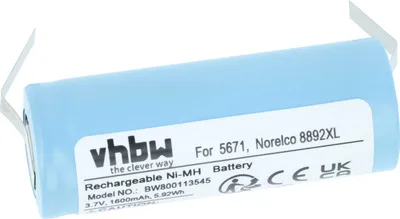 Produktbild von vhbw Akku kompatibel mit Braun 790, 9585CC, 760, 799CC, 5673, 5671, 9595CC, 9565, 5675, 9585, 720, 790CC, 760CC Rasierer (1600 mAh, 3,7 V, Li-Ion)