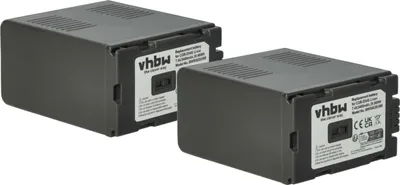 Produktbild von vhbw 2x Akku Ersatz für Panasonic CGP-D320E/1B, CGP-D320, CGR-D08, CGR-D110, CGR-D08A, CGR-D14, CGR-D120, CGR-D16 für Kamera (5400 mAh, 7,4 V, Li-Ion)