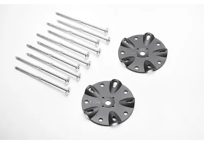Produktbild von froli Ankerplatten 80989 Ø14 cm Prüflast 200 kg inkl. 10 Schrauben 2 Stück
