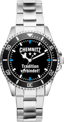 Produktbild von KIESENBERG Herrenuhr Armbanduhr Chemnitz Geschenk Fan Artikel Zubehör Fanartikel Analog Quartz Uhr 2336