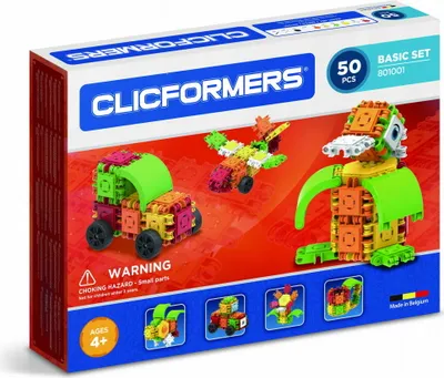 Produktbild von Clicformers Basic Set Bausteine Bauklötze 50 Elemente Pro Kids