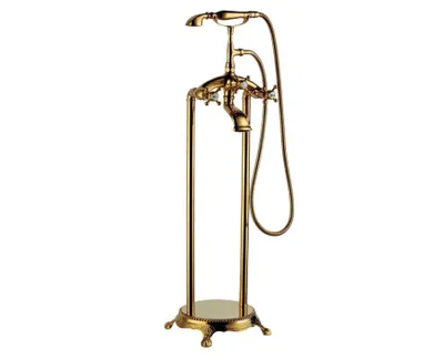 Produktbild von Freistehende Badewannenarmatur LAUFERI CLARISSA gold