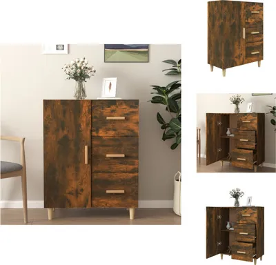 Obrázek produktu pro vidaXL Příborník kouřový dub 69,5x34x90 cm materiál na bázi dřeva - Příborníky