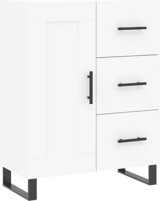 Obrázok produktu pre Komoda biela 69,5x34x90 cm kompozitné drevo