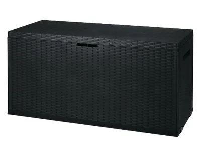 Produktbild von LIVARNO home Gartenbox Allzwecktruhe 350L Rattan-Optik witterungsbeständig