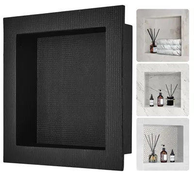 Immagine prodotto di VEVOR Nicchia a muro 10x40,64x40,64cm Nicchia doccia Piastrellabile monostrato Installazione nicchia impermeabile Materiale pannello posteriore (XPS, legno, cemento) Adatto per bagno Camera da letto Studio