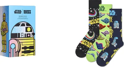 Produktbild von Happy Socks Star Wars Gift Set Socken 3 Paare Mehrfarbig EU 41-46 Mann Mehrfarbig EU 41-46