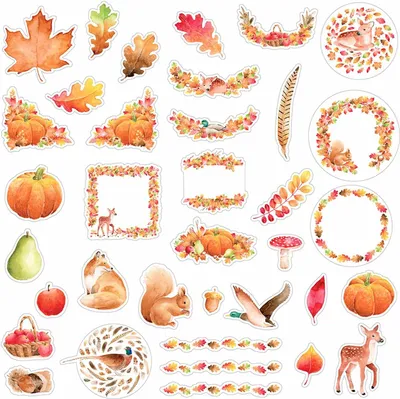 Produktbild von Transparentpapierformen - Zeichnungen Herbst