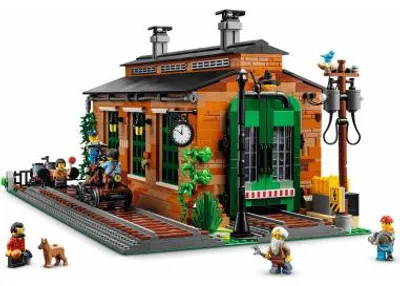Obrázek produktu pro LEGO® Bricklink Kůlna pro staré vlaky Kůlna pro staré vlaky - 910033 NOVINKA! Součástky 2331x