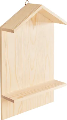 Produktbild von VBS Wandregal "Haus", Kiefernholz