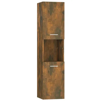 Zdjęcie produktu dla vidaXL Szafka łazienkowa dąb wędzony 30x30x130 cm materiał drewnopochodny