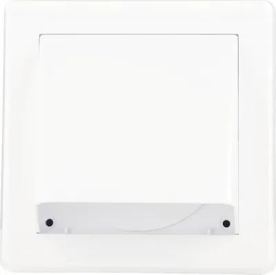 Obrázek produktu pro Gravitační větrací mřížka - klapka VM, 175 x 175 mm GK/125 mm, bílá 0240