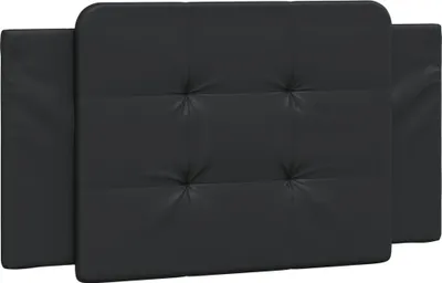 Image de Coussin de tête de lit Zadar noir 100 cm similicuir