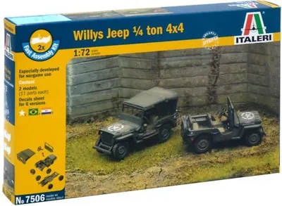 Produktbild von Italeri 1:72 1/4 Ton 4x4 Truck