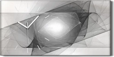 Produktbild von Dekor Leinwand Uhr Wandbilder Geräuschlos 60x30 Malerei Abstrakte Kunst - weiße Hände