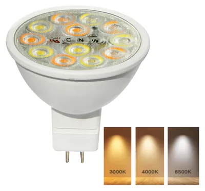 Produktbild von Bioledex MR16 LED Lampe CCT 3000K/4000K/6500K 6W 550Lm wie 50W